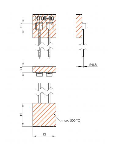 Flat heating elements